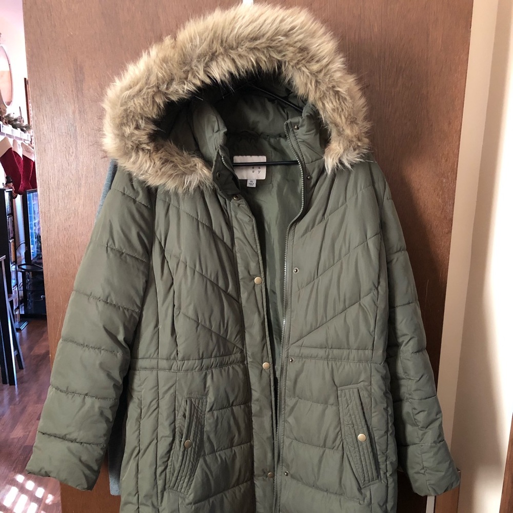 Knee length winter coat